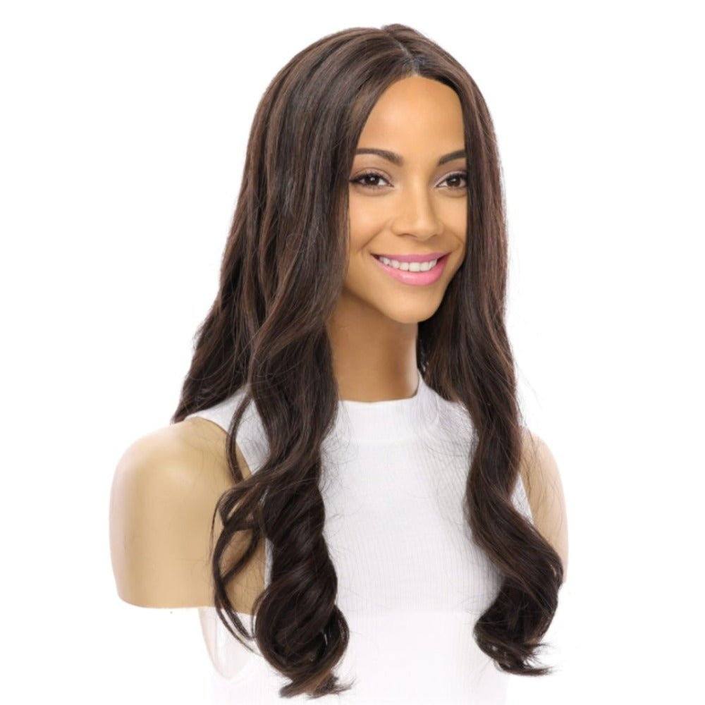 20" Onyx Silk Top Topper Dark Brown