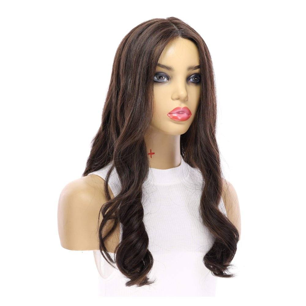 20" Onyx Silk Top Topper Dark Brown
