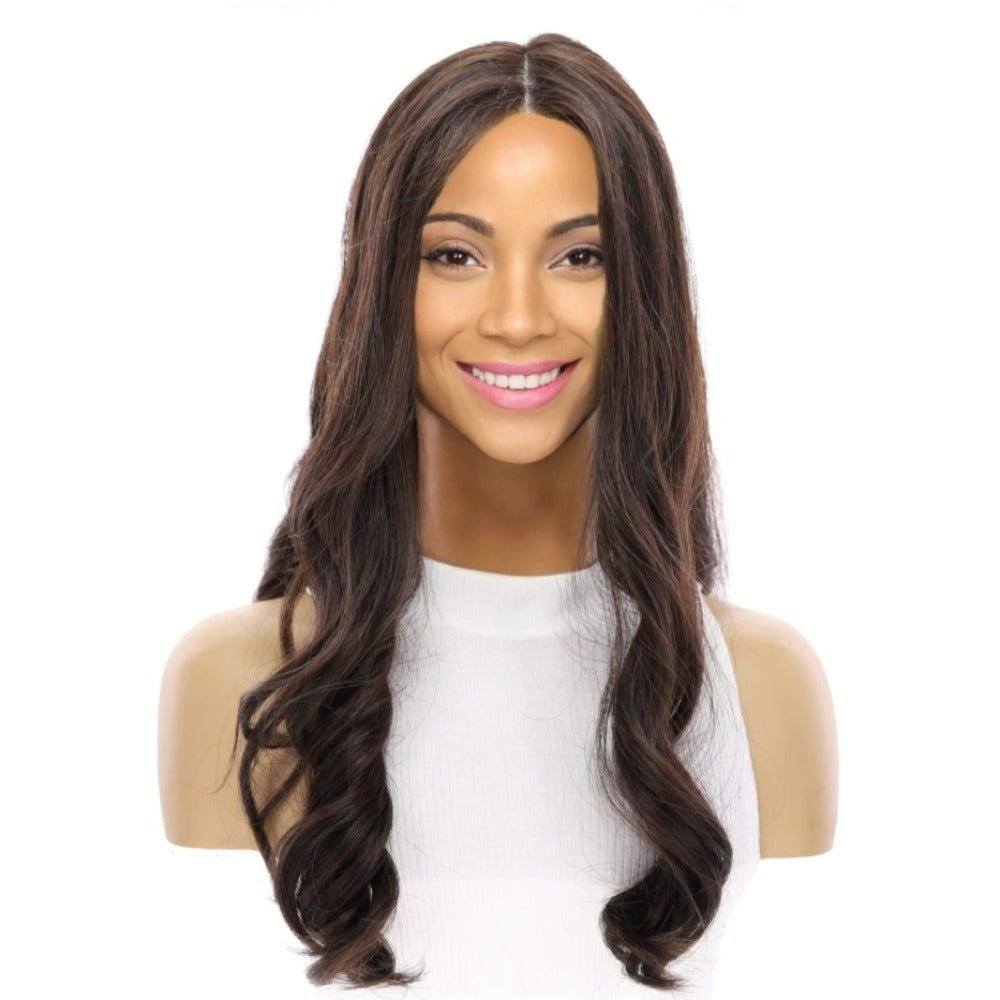 20" Onyx Silk Top Topper Dark Brown