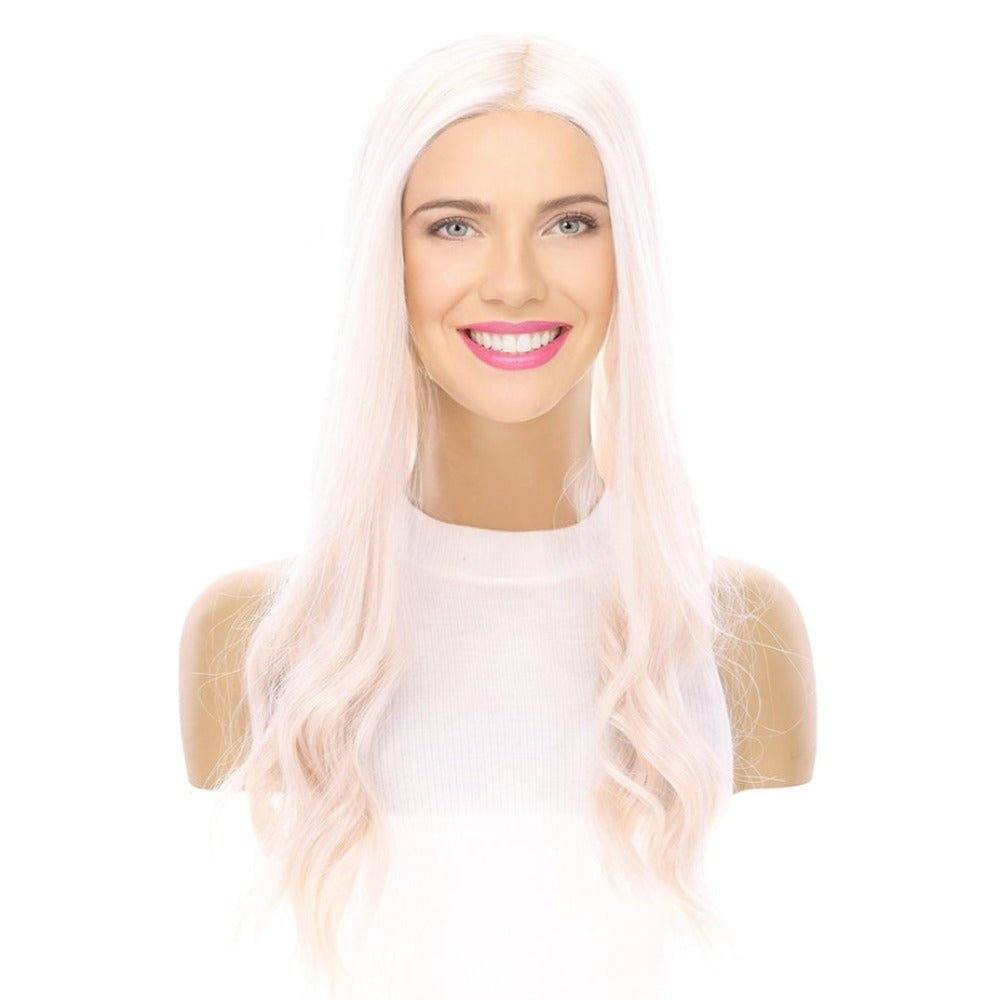 20" Onyx Silk Top Topper Ice Blonde