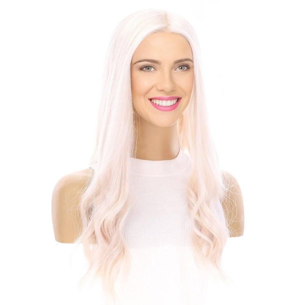 20" Onyx Silk Top Topper Ice Blonde