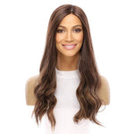 20" Onyx Silk Top Topper Medium Brown Balayage