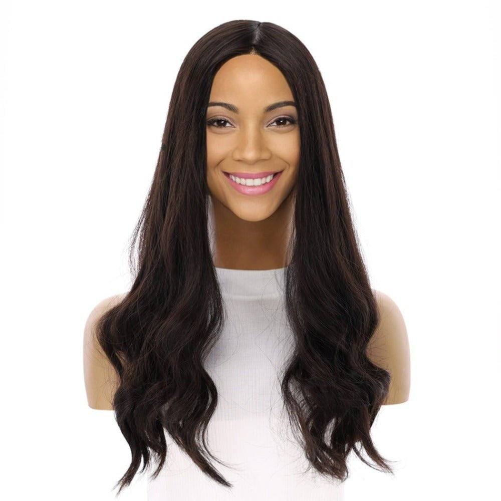 20" Onyx Silk Top Topper Natural Black