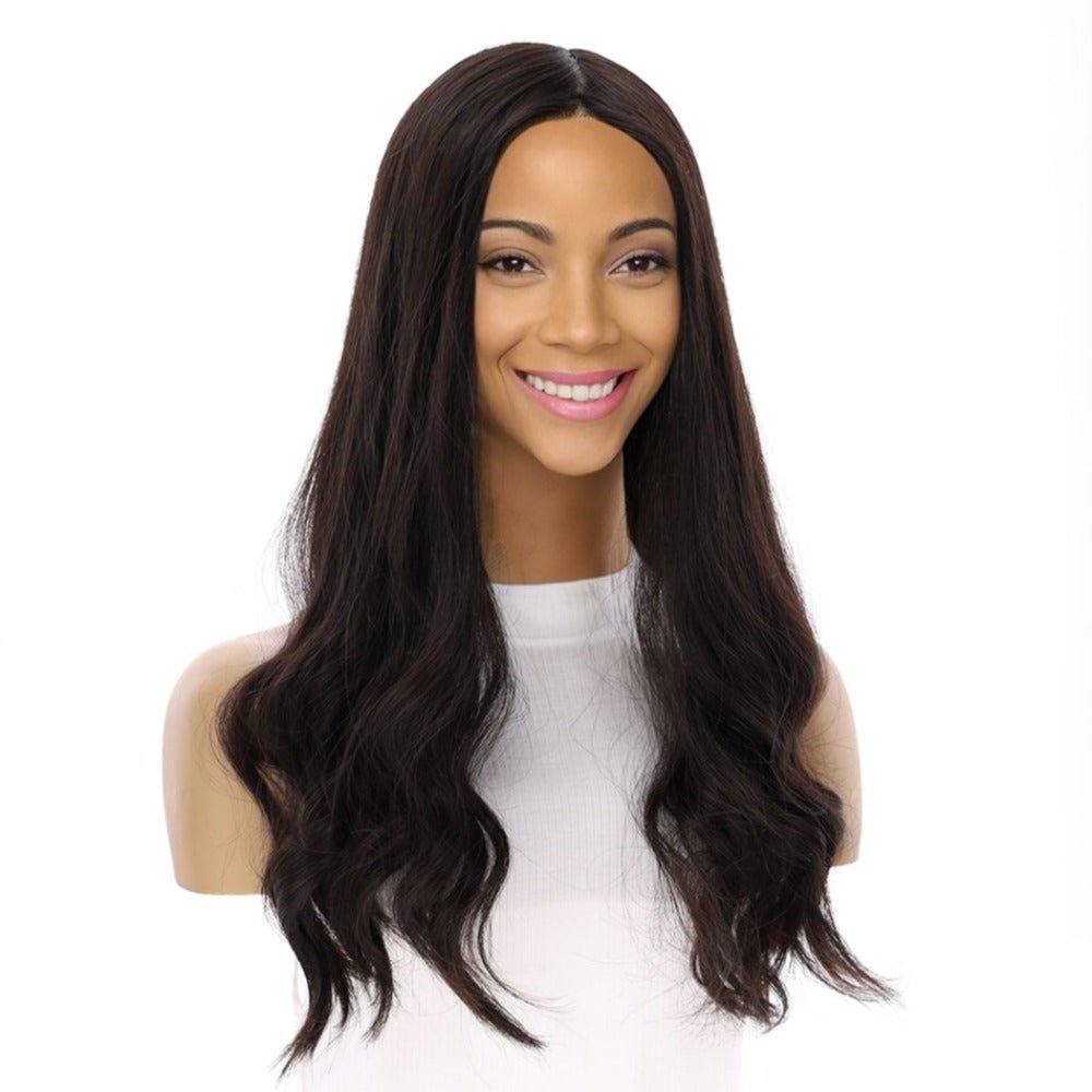 20" Onyx Silk Top Topper Natural Black