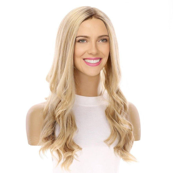 20" Onyx Silk Top Topper Beige Blonde