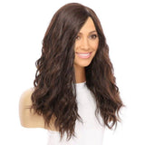 20" Princess Silk Top Wig Dark Brown Wavy