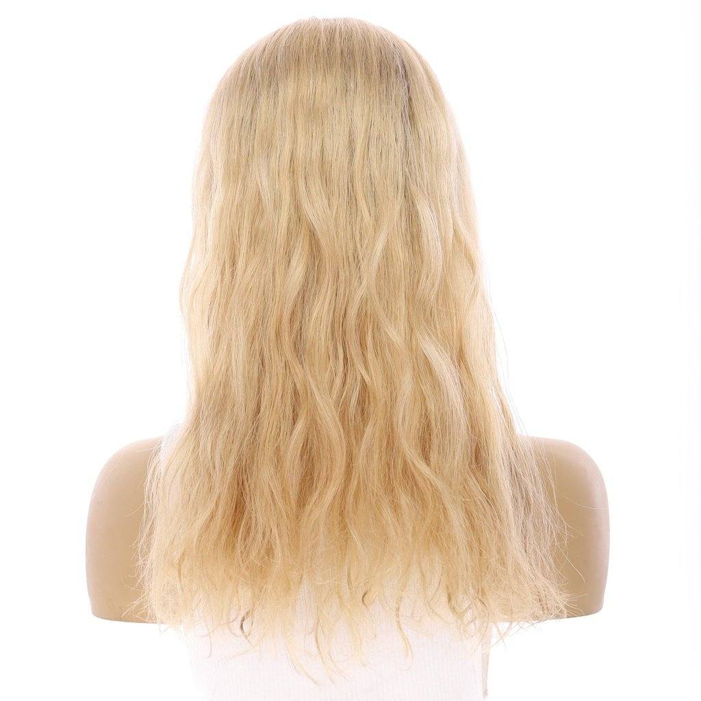 20" Princess Silk Top Wig Golden Blonde Wavy