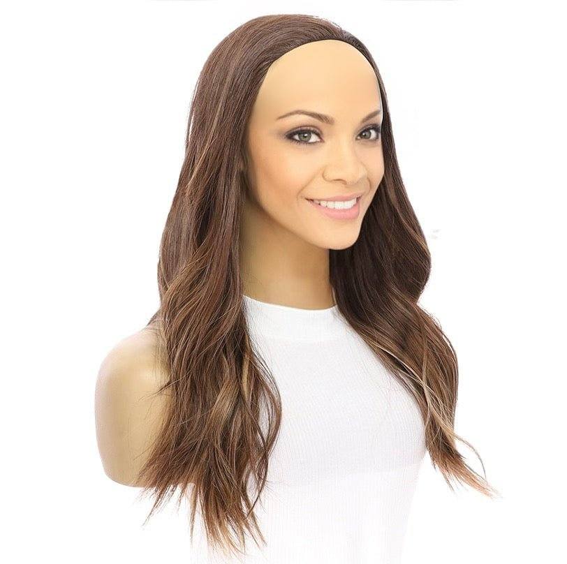 20" 3/4 Bandfall Wig Medium Brown Balayage