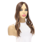 20" Diamond Mono Top Topper Medium Brown Balayage