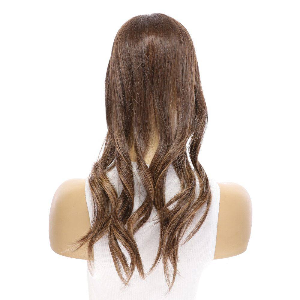 20" Diamond Mono Top Topper Medium Brown Balayage