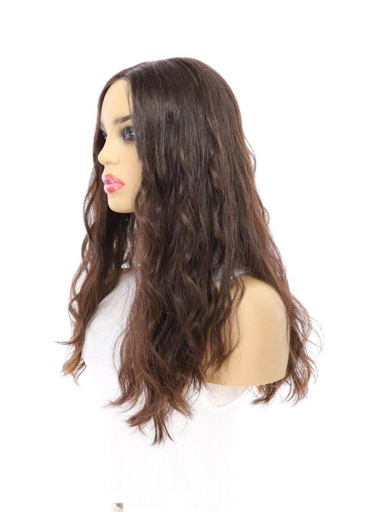 20" Divine Luxe Lace Top Wig #4 Dark Brown Wavy