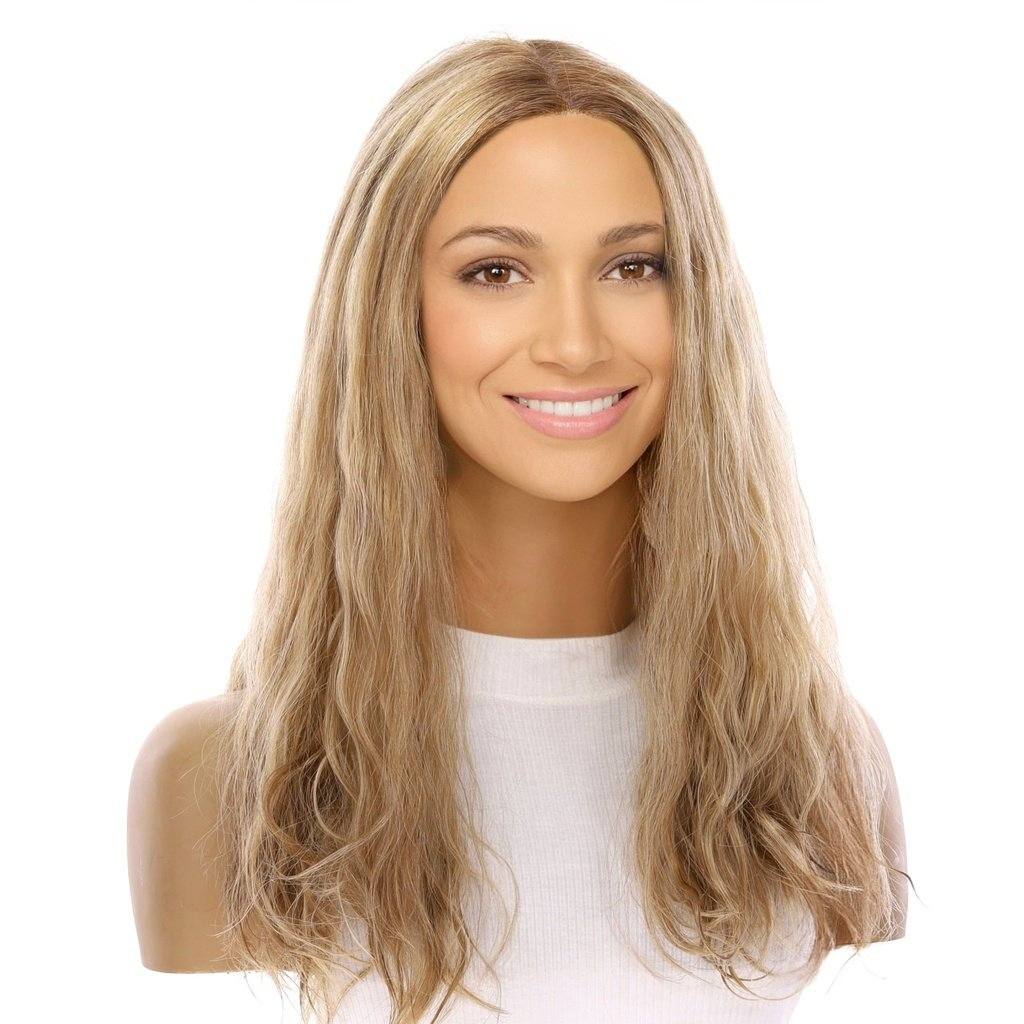 20" Divine Lace Top Wig Ash Blonde Wavy