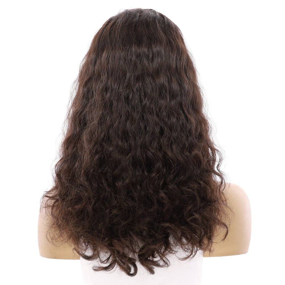 20" Divine Lace Top Wig Dark Brown Wavy