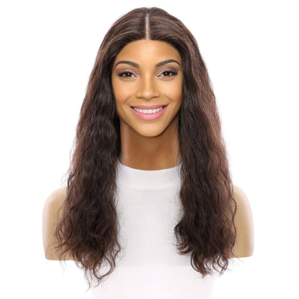 20" Divine Lace Top Wig Dark Brown Wavy