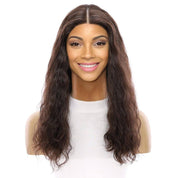 20" Divine Lace Top Wig Dark Brown Wavy