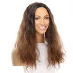 20" Divine Lace Top Wig Dark Brown Ombre Wavy