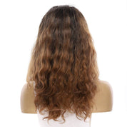 20" Divine Lace Top Wig Dark Brown Ombre Wavy