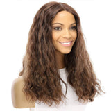 20" Divine Lace Top Wig Medium Brown Balayage Wavy