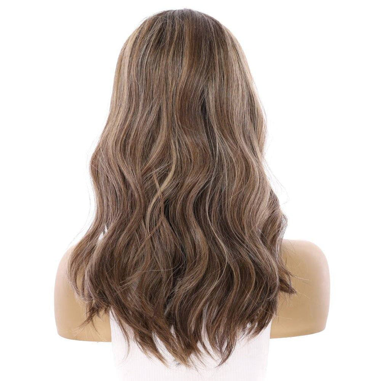 20" Divine Lace Top Wig Medium Brown w/ Highlights