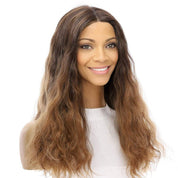 20" Divine Lace Top Wig Medium Brown Ombre Wavy