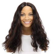 20" Divine Lace Top Wig Soft Black Wavy