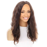 20" Luxe Silk Top Wig #4 Dark Brown Wavy