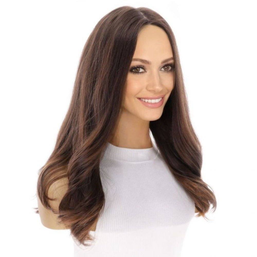 20" Luxe Silk Top Wig #5 Warm Dark Brown
