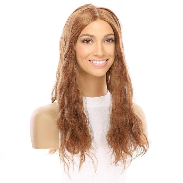 20" Princess Silk Top Wig Copper Wavy