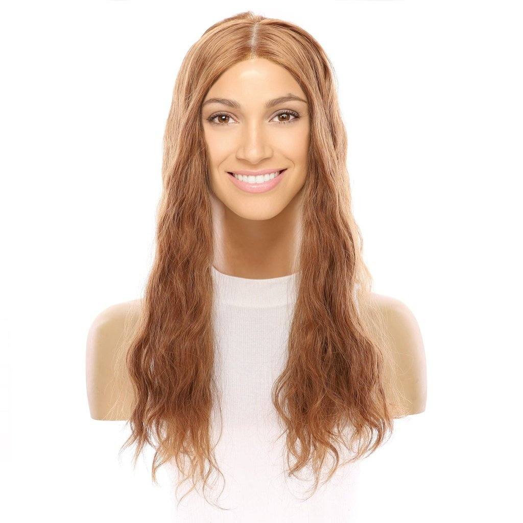 20" Princess Silk Top Wig Copper Wavy