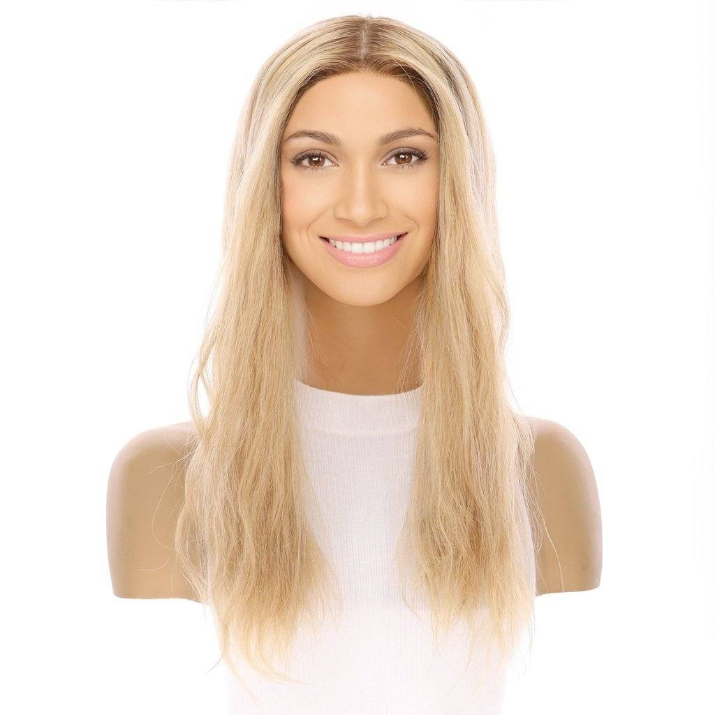20" Princess Silk Top Wig Golden Blonde Wavy