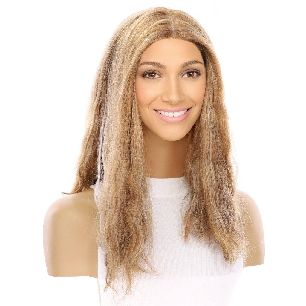 20" Princess Silk Top Wig Medium Blonde Wavy