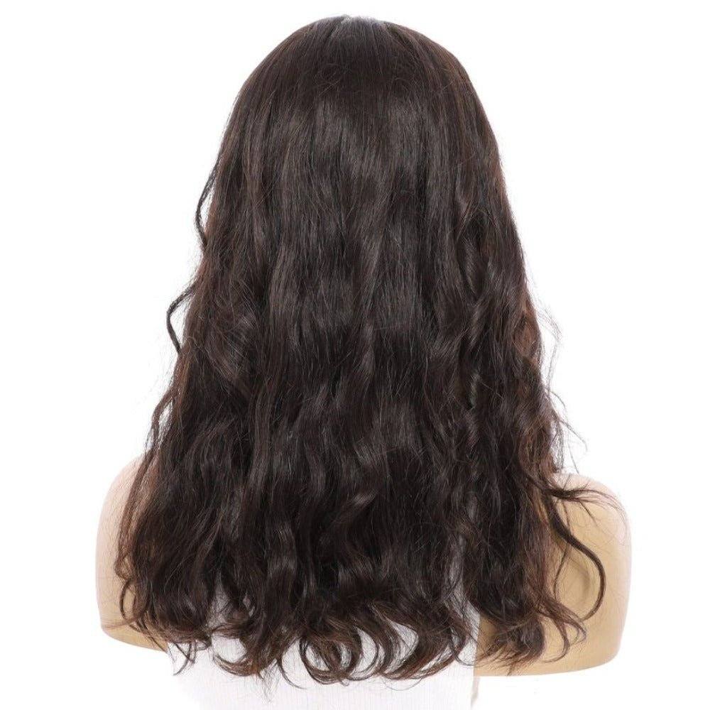 20" Princess Silk Top Wig Soft Black Wavy