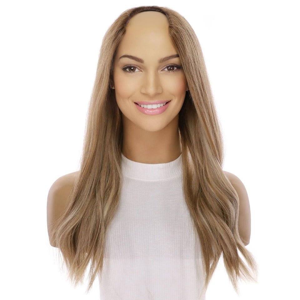 20" U-Shape Wig Ash Blonde