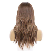 20" U-Shape Wig Medium Brown Balayage