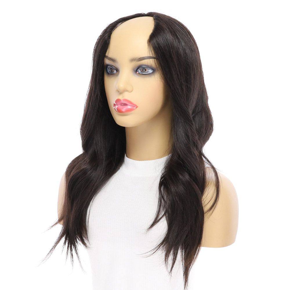 20" U-Shape Wig Natural Black
