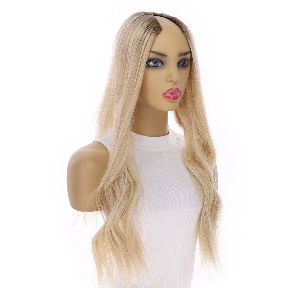24" U-Shape Topper Platinum Blonde