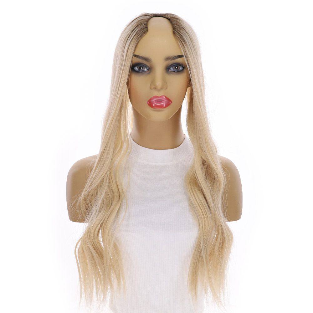 24" U-Shape Topper Platinum Blonde