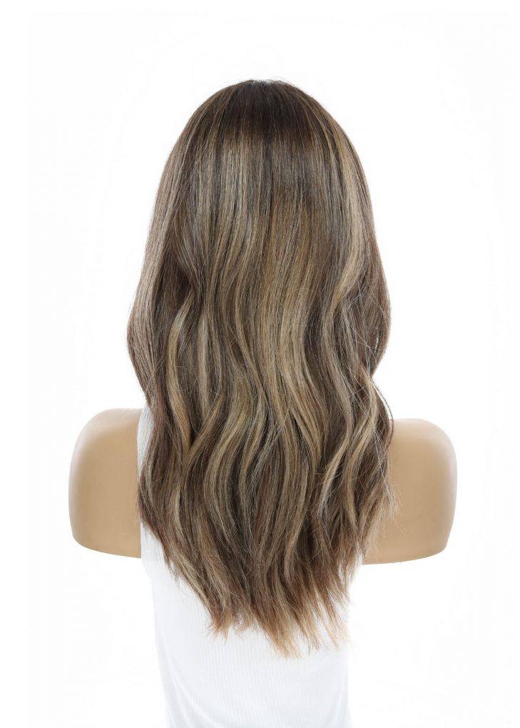 20" Divine Luxe Lace Top Wig #Dark Brown w/ Ash Balayage