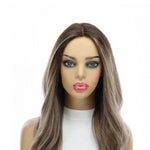 20" Divine Luxe Lace Top Wig #Dark Brown w/ Ash Balayage