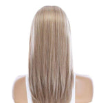 22" Ponytail Silk Part Wig Ash Blonde