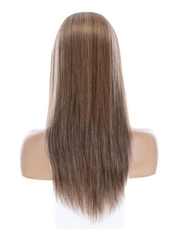 22" Ponytail Silk Part Wig Medium Blonde