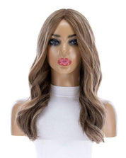 22" Ponytail Silk Part Wig Medium Blonde