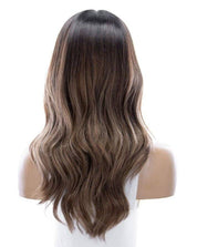 22" Reese Silk Top Wig Light Brown Babylight w/ Rooting