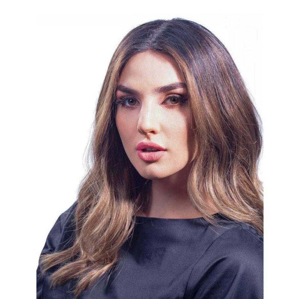 22" Reese Silk Top Wig Light Brown Babylight w/ Rooting