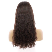 22" Princess Silk Top Wig Dark Brown Wavy