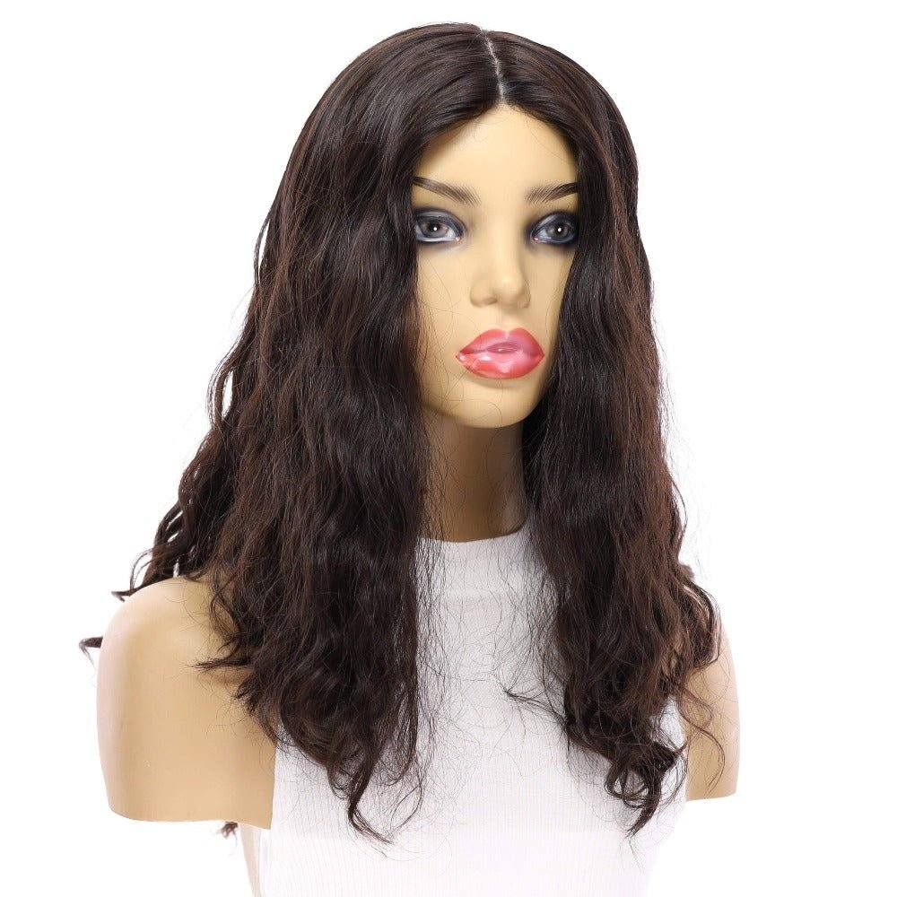 22" Reese Silk Top Wig Natural Black Wavy