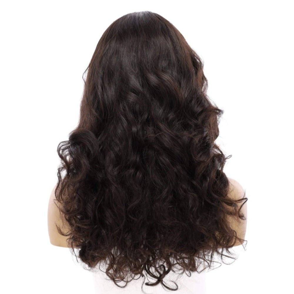 22" Reese Silk Top Wig Soft Black Wavy