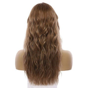 22" Ponytail Silk Part Wig Light Brown Babylight Wavy