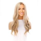 22" Princess Silk Top Wig Ash Blonde