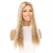 22" Princess Silk Top Wig Ash Blonde Wavy